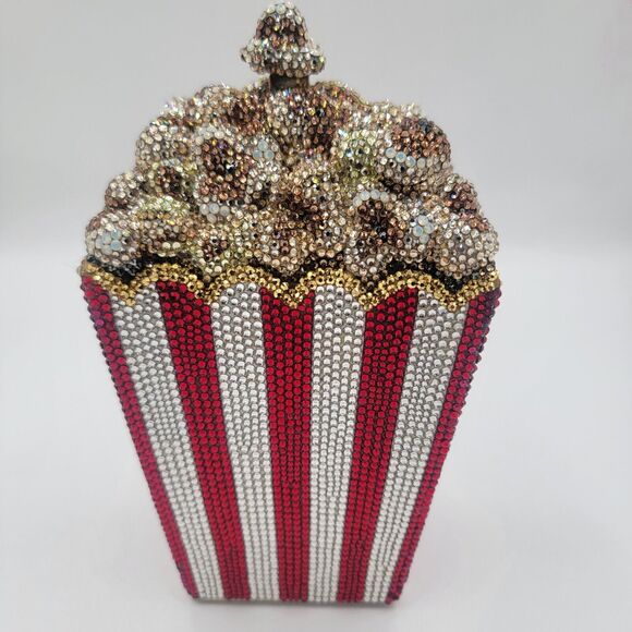 JUDITH LEIBER MATINEE POPCORN SHOULDER BAG PURSE - Picture 2 of 10